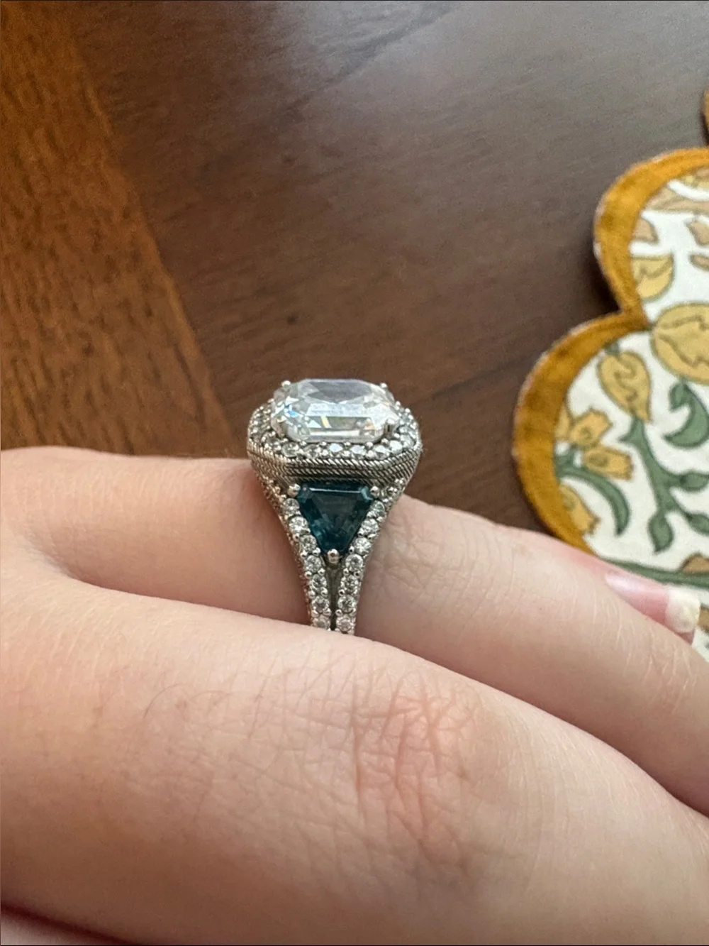 Judith Ripka CZ Diamonique Ring size 9